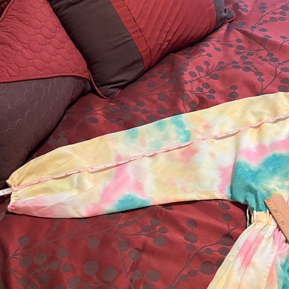 L'ATISTE Multicolor Tie-Dye Midi Dress size small - Picture 4 of 10